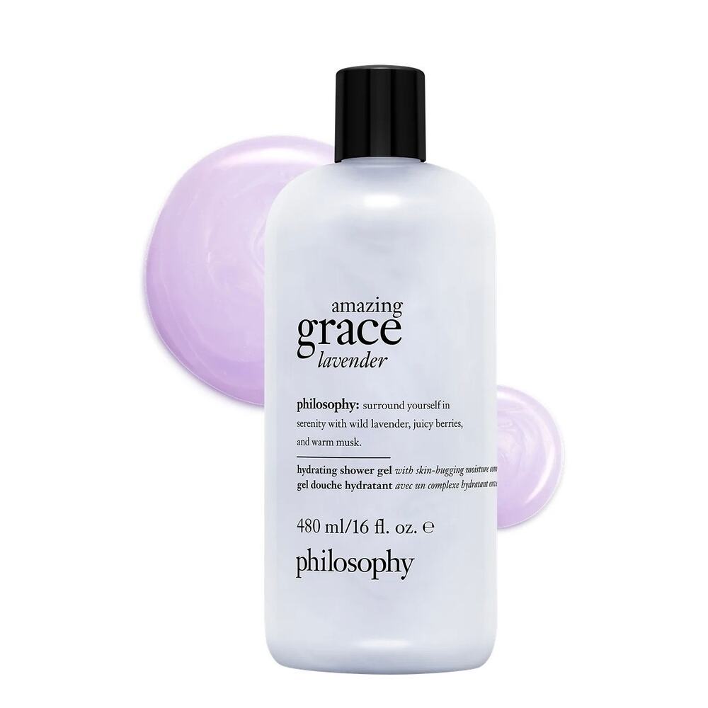 NEW! Philosophy Amazing Grace Lavender 3 in 1 Shower Gel, Shampoo & Bubble Bath
